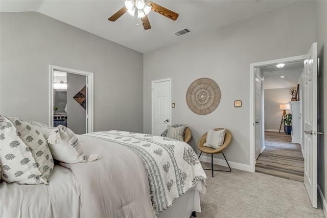 Indulge in the spa-like luxury of the beautifully updated primary bathroom.