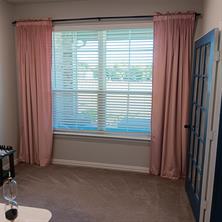 Bonus room (office) looking out French doors into foyer