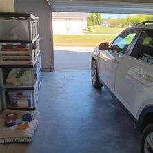 Sunset view from back of house